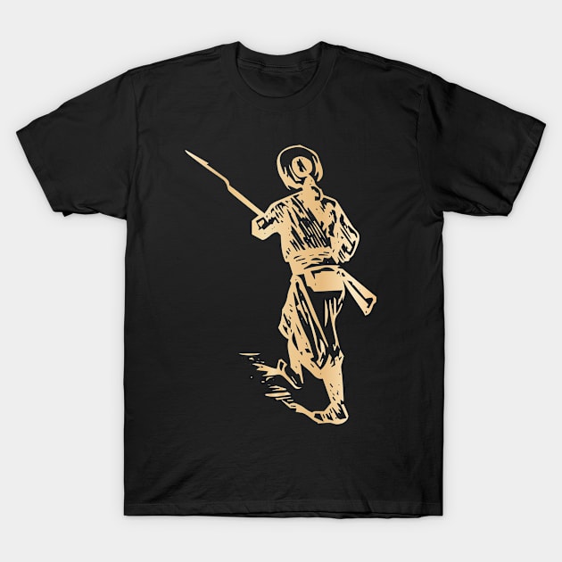 The walking soldier T-Shirt by Creative Art Store